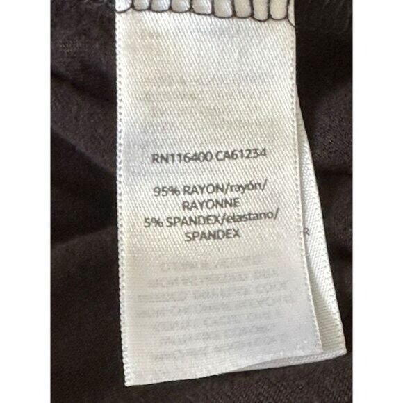 Daily Ritual Black Sleeveless Midi Dress Small Minimalist V Neck Soft Comfy - Picture 3 of 6